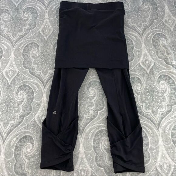 Womens Lululemon Wunder Under Pant Roll Down - Picture 3 of 5